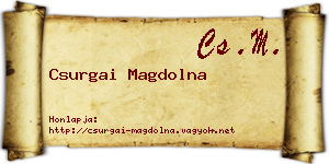 Csurgai Magdolna névjegykártya